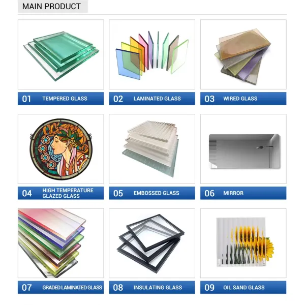 Gradient Sandblasted Embossed Decorative Privacy Glass Panel Interior Wall Partition Application