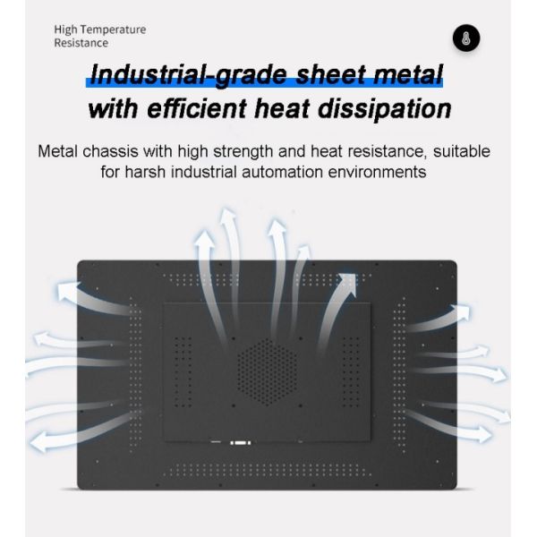 Embedded Fanless Industrial Touch Panel Pc 12.1 Inch Waterproof IP65 Fully Enclosed Aluminum Capacitive