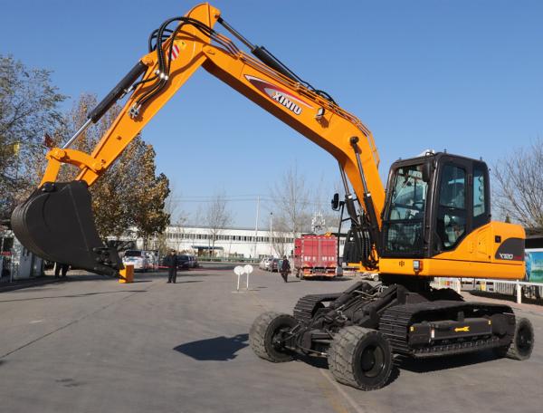12 Ton Wheel Crawler Excavator Flexible Exquisite Crawler Mounted Excavator