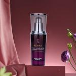 30ml Semi Transparent Empty Glass Foundation Bottle With Luxurious Purple