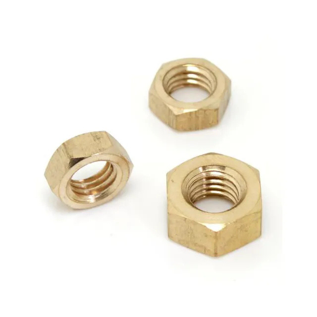 Silver Plating Fine Thread Hex Nuts - Compliant With DIN Standard