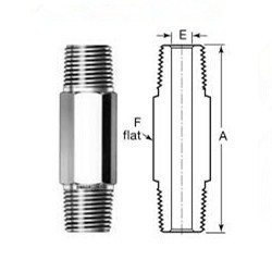 METAL Good Quality Pipe Fittings All Sizes Threaded Male and Female Taper Seat and Feat Seat Bspt/Npt Stainless Nipple