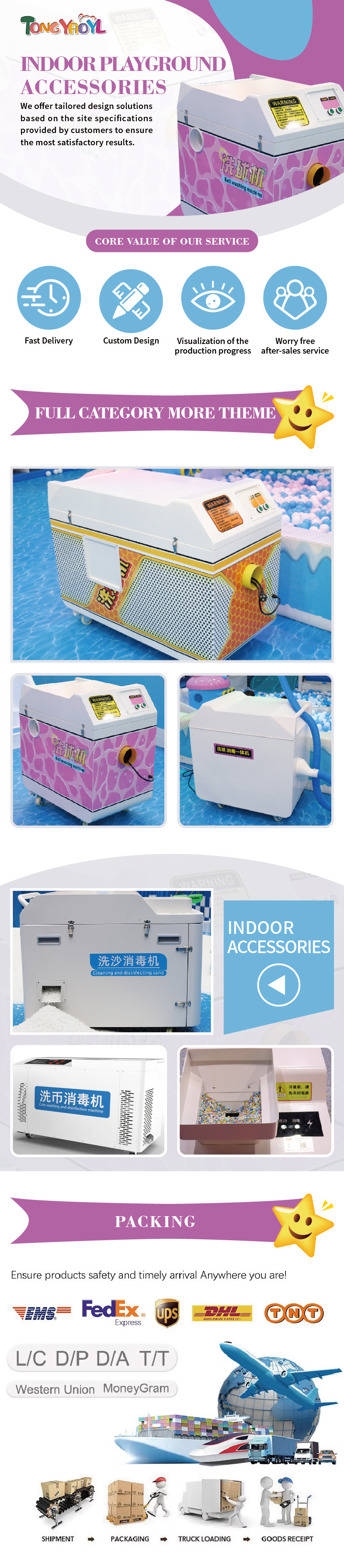 160W Indoor Playground Accessories 500×380×500mm Sand Cleaning Machine Multi Functional