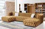 Plywood Commercial Hotel Lobby Furniture Sectional Velvet Sofa Sets