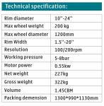 LED Display Truck Wheel Balancing Machine CE wheel balancing machine