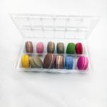 Transparent plastic tray 12 holes macaron clamshell packaging gift pack