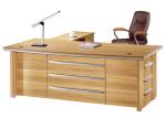 Knock Down Packed Melamine Office Furniture Desk With Mobile Pedestal