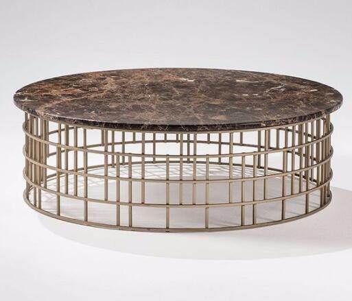 Tempered Glass Top Round Coffee Table