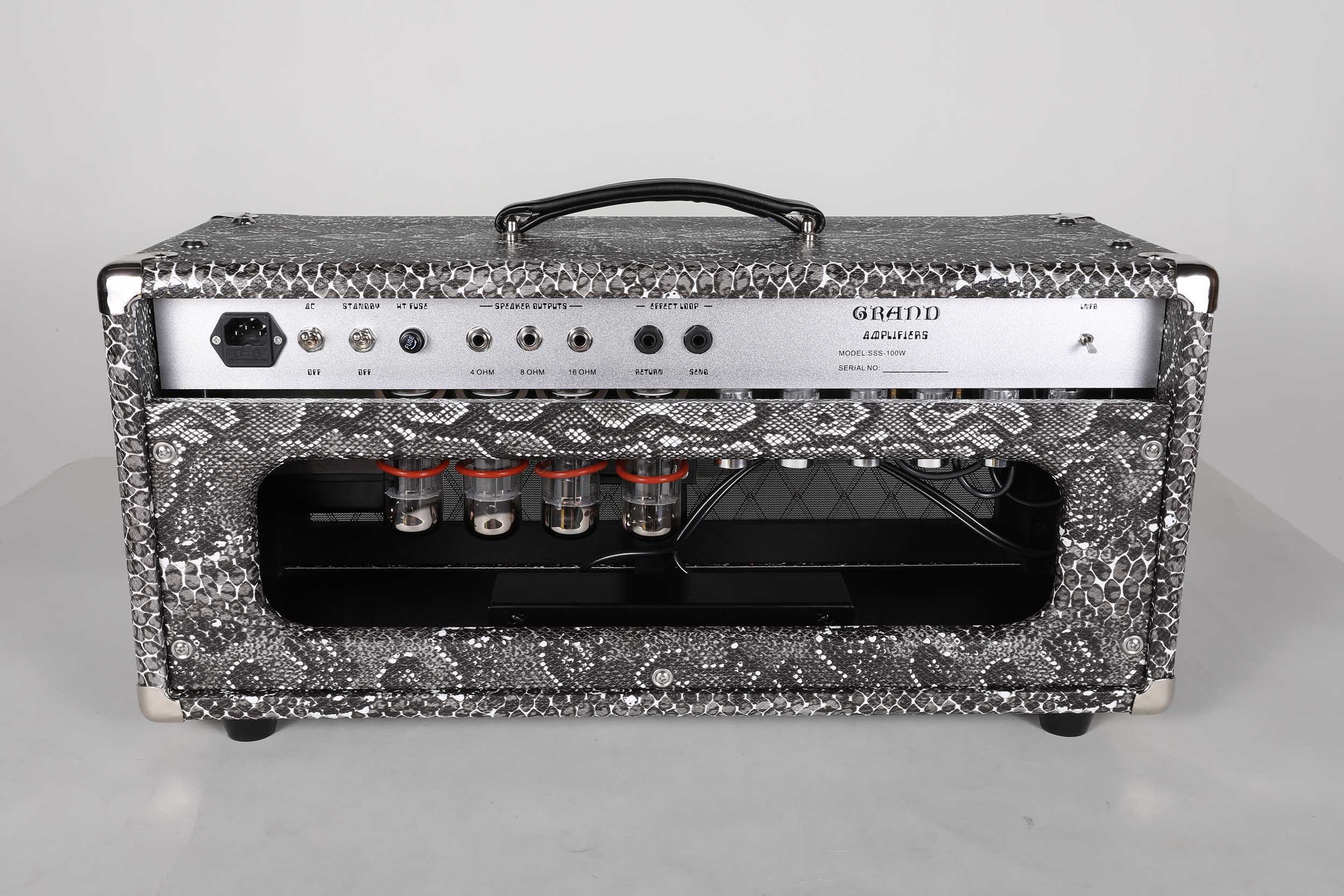 Custom DUMBLE TONE SSS Steel String Singer Tone Deluxe Handwired Guitar Amp Head 100W with Snake Tolex Vox Grill Cloth