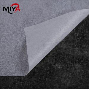 Wholesale Double Dot Middle 100gsm Nonwoven Interlining Fabric Thermal Bond from china suppliers