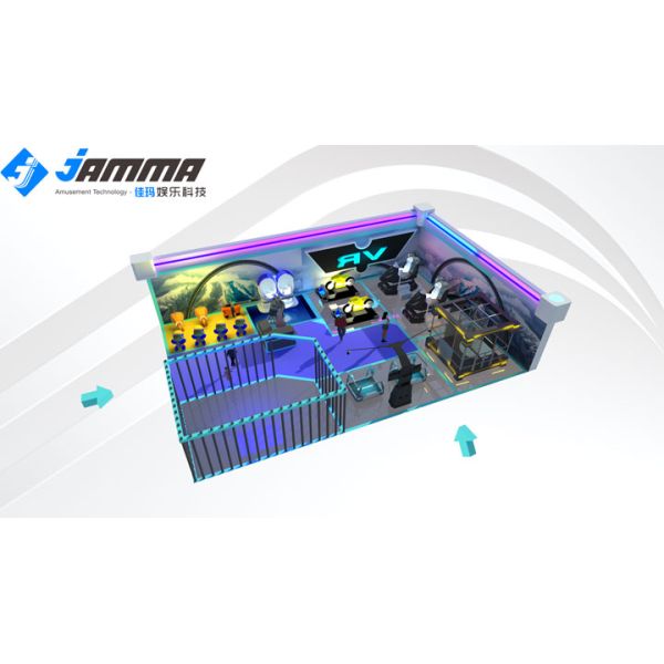 Interactive Virtual Reality Theme Park Custom Design Game Center Multiplayers