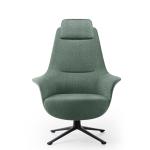 Soft Fabric Supreme Visitor Chair Luxury Office Reclining Chair With Matching