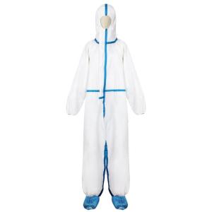 Wholesale White Latex Free Waterproof Disposable Microporous Coveralls With Hood from china suppliers