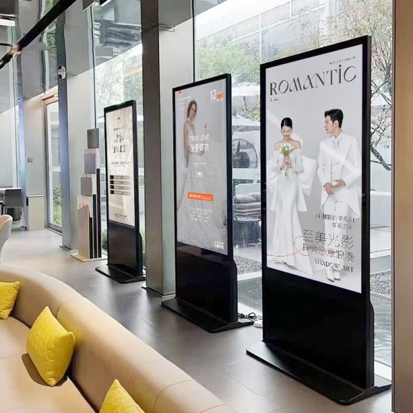 55 Inch Indoor LCD Panel Touchscreen Digital Display Totem Android Digital Display Kiosk