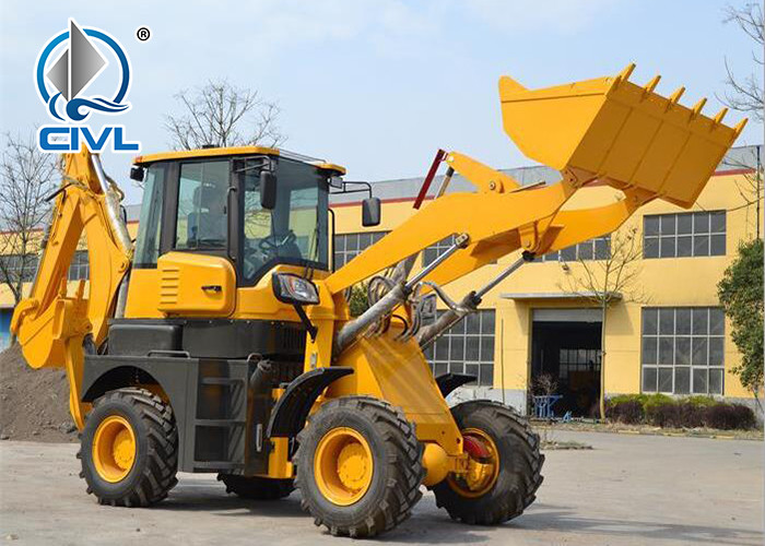 Wz30-25 Backhoe Loader , Loader Bucket 1m3 , Dig Bucket 0.3m3 , Machine Weight 9500kgs