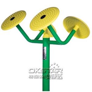 Wholesale outdoor fitness equipments steel based zinc powder coating tai chi wheel-OK-T01 from china suppliers