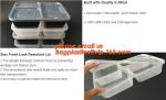 Disposable Plastic 4 Compartment Food Thermal Lunch Container Box,Plastic