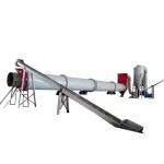 2.5M 2.8M Large Wood Powder Sand Rotary Drum Dryer Machine 22kw