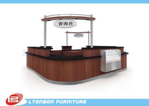 Wholesale Shopping Mall MDF Reclaimed Wood Reception Desk / Laminated Melamine Finished from china suppliers