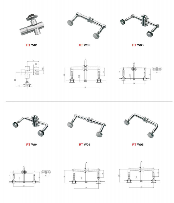 Stainless steel accessories and parts for building hardware from China supplier ISURE MARINE