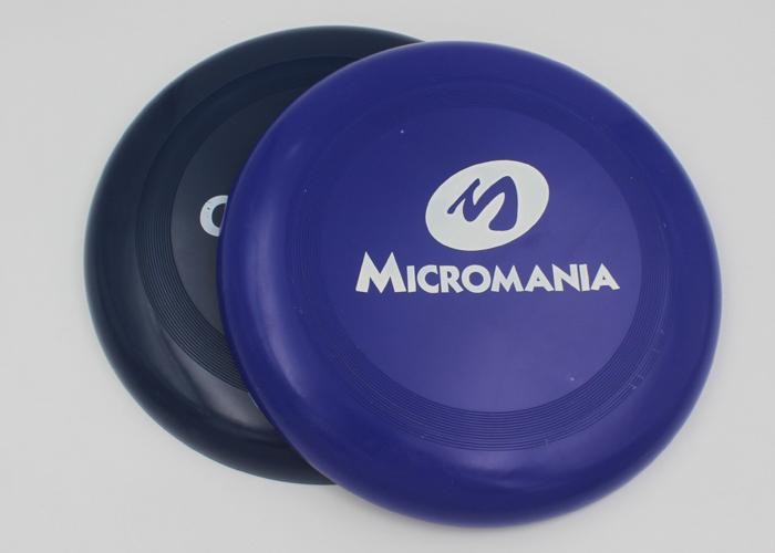 Dog Toy PP Plastic Frisbee For Promotion , Round Shaped 23cm Flying Disk