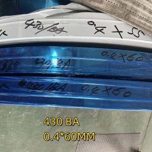 Wholesale 430 Stainless Steel Coil Bright Mirror Like Finish DIN 1.4016 SS Strip 0.4*60mm from china suppliers