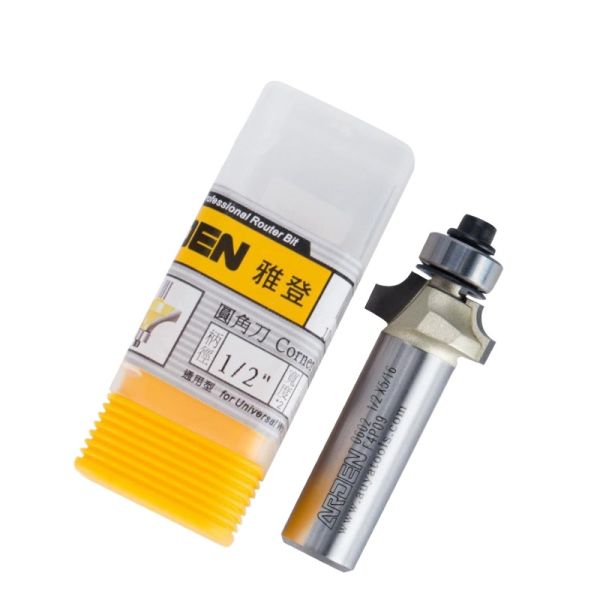 1/2in 1/4in ARDEN Router Bit Round Over Router Bit With Bearing