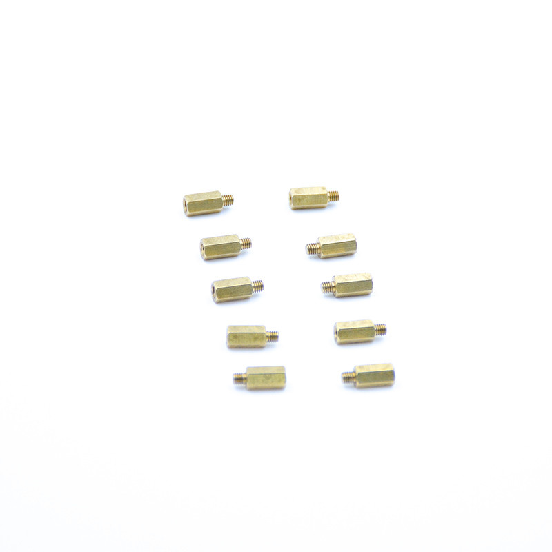Male And Female Brass Screw Studs Hexagon Nail For Marine Automobile Aircraft