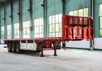 Multi Axle Low Bed Semi Trailer 60 80 100 Tons Lowboy Truck Semi Trailer High