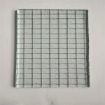 Industrial Safety Tempered Stainless Steel Edging Wired Glass for Partition