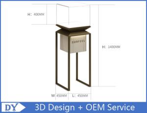 Wholesale Factory manufacturers design museum showcase with stainless steel tempered glass led lights from china suppliers