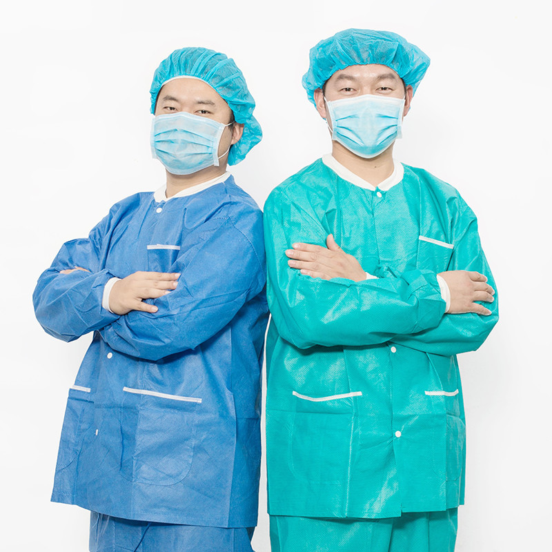 Button Closure XL Medical Scrub Suits For Professionals Nurse