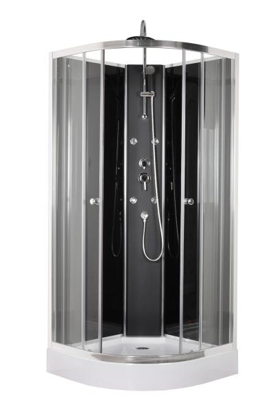 850 X 850 Bathroom Quadrant Shower Cubicles Transparent Tempered Glass Materials