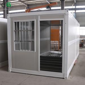 China Galvanized Steel Prefab Folding Container House Portable And Easy To Relocate on sale