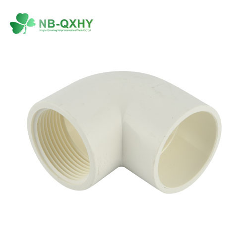 Water Supply Sch40 PVC Pipe Fitting 90 Degree Female Elbow