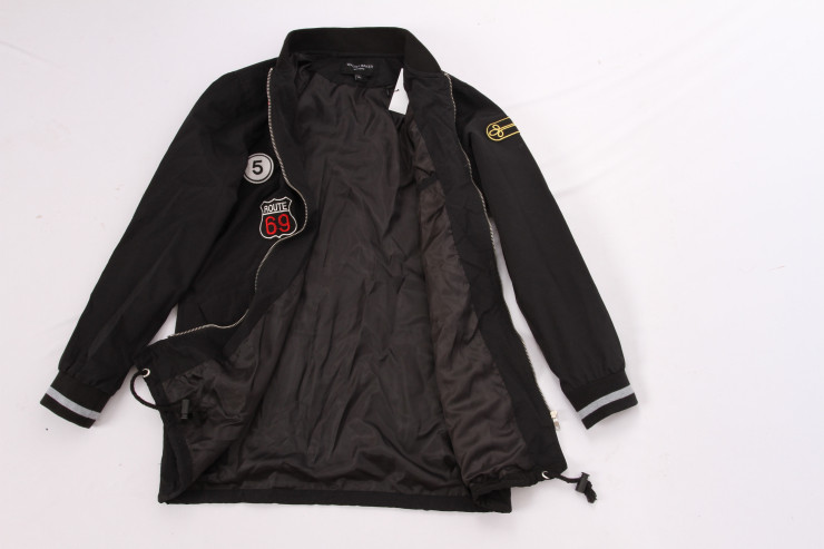 Ladies 2 color Nylon Elastic parka, Women's fashion parka,Embroidery, Special Offer