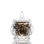 LFGB Unique Transparent Soda lime Glass Food Storage Container