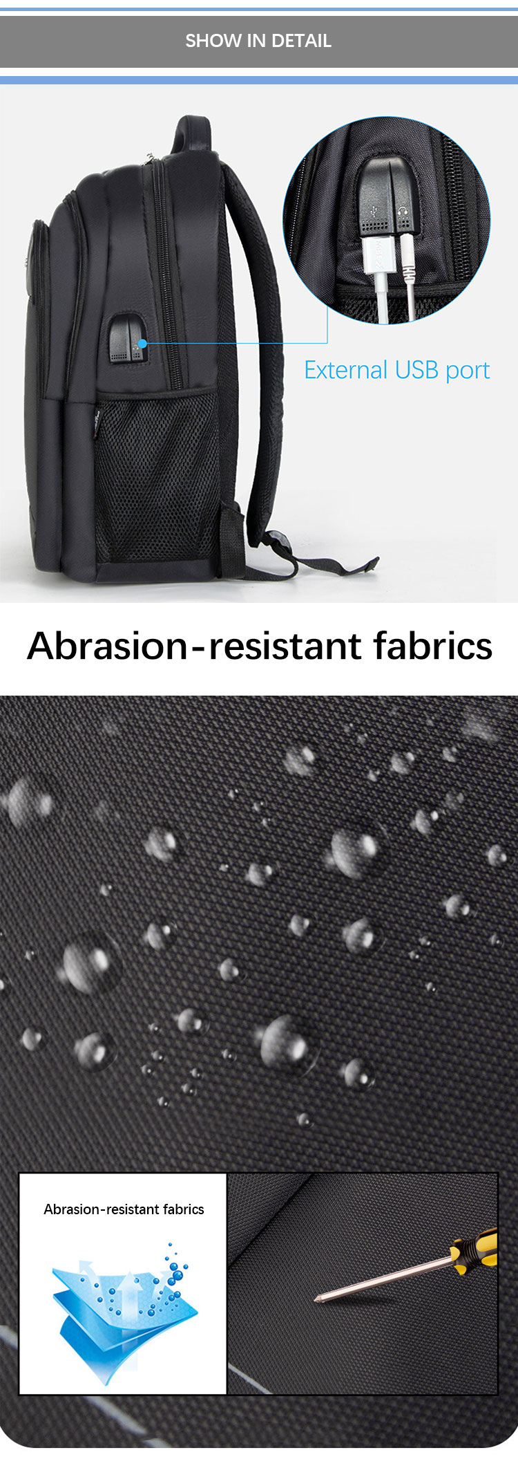 Sympathybag Travel Business Backpacks Wear Resistant Computer Laptop Bags Wholesale