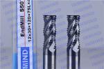 Standard Length Type Rough End Mill , AlTiN Coated 4 Flute End Mill SGS
