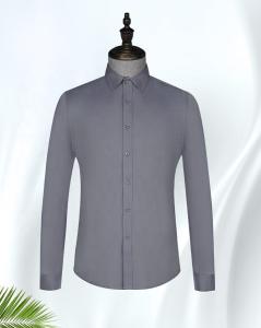 Wholesale Men's Blue Stripe Long Sleeve Non-ironing Formal Bamboo Fiber Dress Shirt for Men from china suppliers