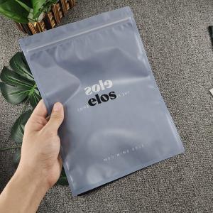 Wholesale Custom Frosted Texture PVC Plastic Zipper Bag for T-Shirt Shoes Clothing Packaging from china suppliers