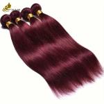 Extensions 99J Winered Burguney Color Human Hair Bundles