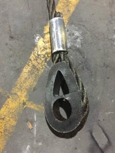Wholesale With Nominal Size DIN 3091 Solid Thimble Rope Wire Fitting Marked from china suppliers