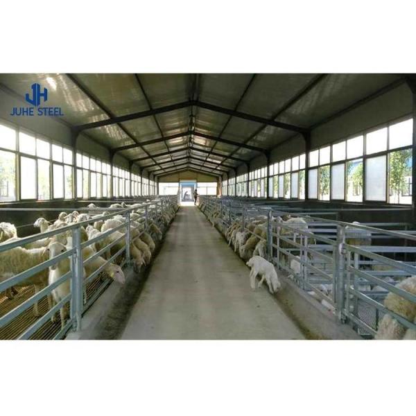 Q235 Q355B Steel Livestock Shelter Poultry Farm Layout Design Close House