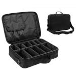 Adjustable Dividers Travel Cosmetic Organizer Toiletry Bag