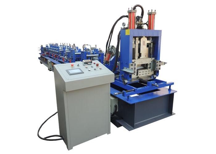 Interchanged Section Z Purlin Making Machine , Cold Roll Forming Equipment Length Accurately