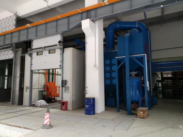 TUV CE Spray Painting Production Line with Sand Blasting degrease room