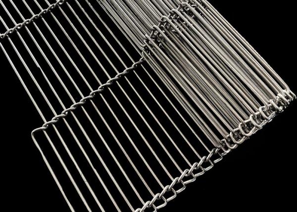 High Temperature Resistant Stainless Steel Chocolate Coating Flat Flex Conveyor