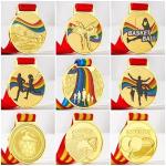 Gold Academic Military Customized Medal Online 3D Engraved Sports Medals