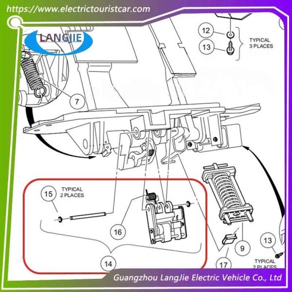 Precedent Brake Parking Device Club Car Golf Cart Components